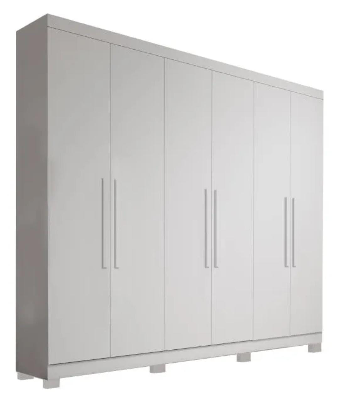 Guarda Roupas 6 Portas Sergipe Branco